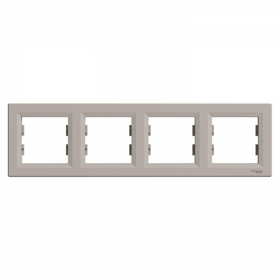 asfora-bronz-dortlu-yatay-kapak-cercevesi-schneider-electric-5016-71-B