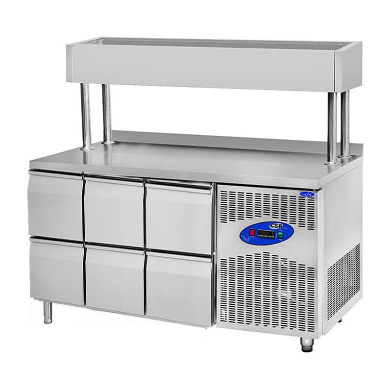 csa-cs-tek-2-700-ym-yukseltilmis-make-up-buzdolabi-6-cekmeceli-281-l-csa-inox-58780-33-B